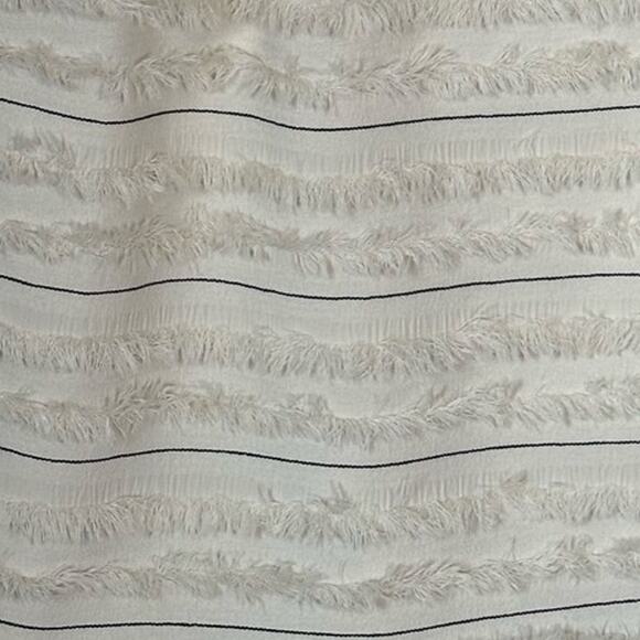 Maeve Anthropologie Sz 6‎ Quinn Cream Fringe Textured Cami Tank Top Square Neck - Picture 10 of 12